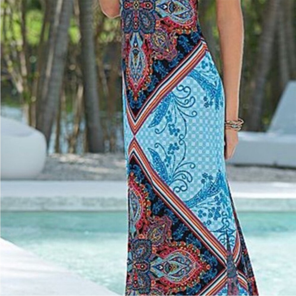 VENUS multicolored Patterned Maxi Dress
